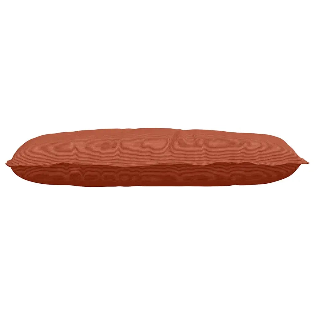 Cuscino per Schiena | Cuscino dorsale Rosso Arancio 100 x 50 cm Tessuto in Cords