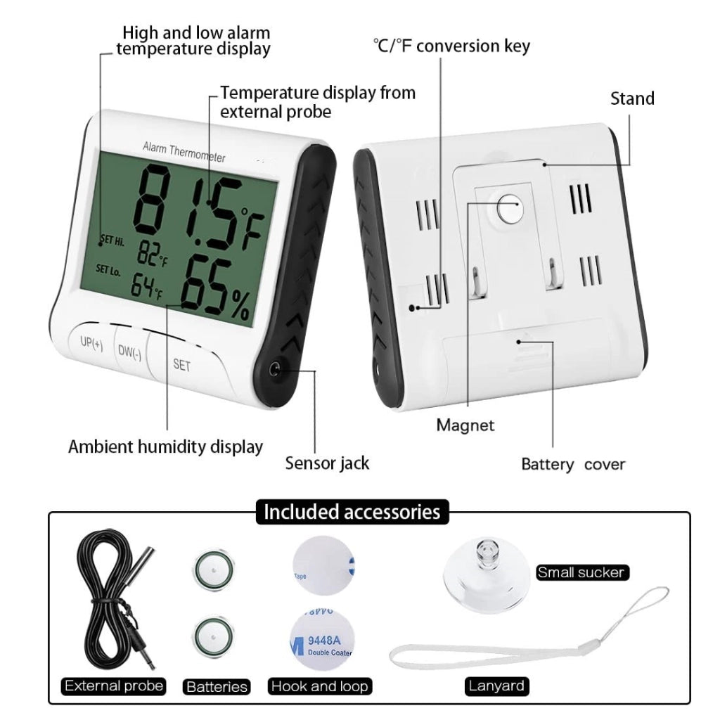 Ista Digital Alarm Thermometer - termometro più igrometro per acquari e terrari