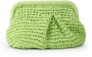 Portamonete a Clutch con Tessuto Stro per Donna Clutch a Tessuto Stro Borsa da Spalla per Donna Borsa da Spiaggia per Donna con Tessuto Stro