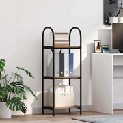 Libreria-Scaffale per Libri-Mobile di Stoccaggio Rovere artigianale 40 x 30 x 109 cm Legno multistrato 808819