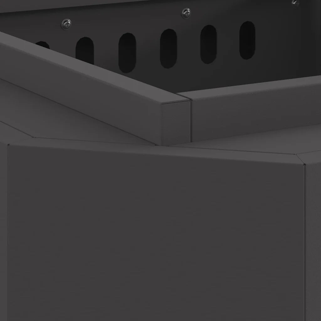 Focolare Senza Fumi Nero 48 x 48 x 51 cm Acciaio CFW4526321
