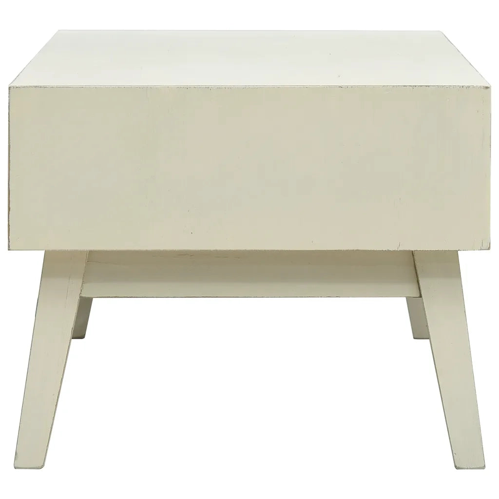 Tavolino CaffÃ¨ 2 Cassetti Intagliati Grigio 110x50x40cm Legno cod mxl 19732