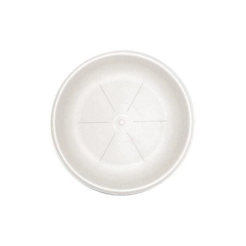 BAMA SOTTOVASO IN PLASTICA ROTONDO 35 CM IN COLORE BIANCO