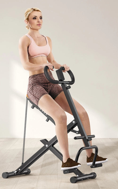 Squat Machine ,  ausilio per squat per fianchi e gambe, facile installazione, pieghevole, con impugnature ergonomiche, con display LCD