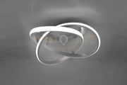 COURSE PLAFONIERA LED 18W 2400lm, 4000K CERCHIO INFINITO ACCIAIO SATINATO D. 45CM DIMMERABILE TRAMITE INTERRUTTORE