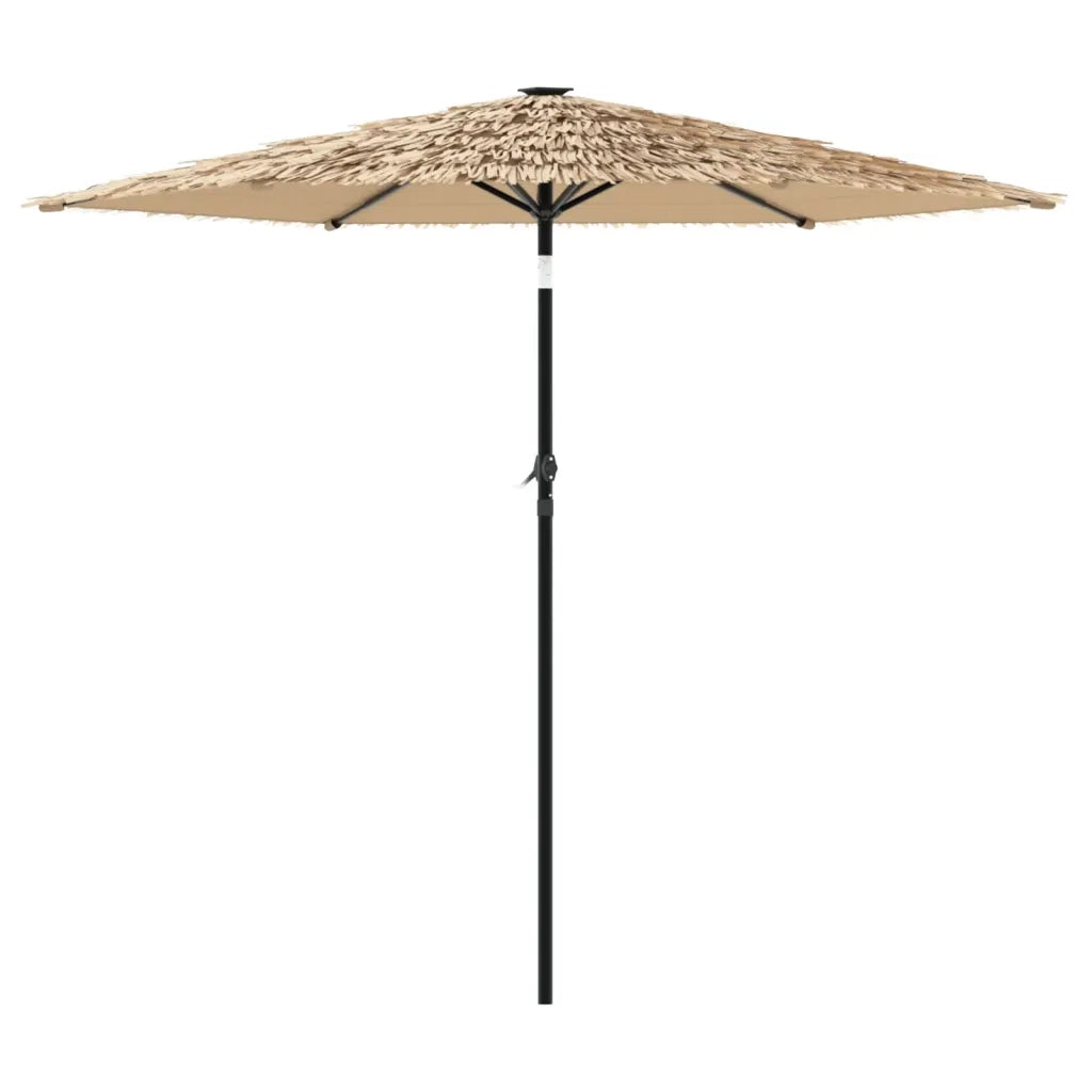 Ombrellone Giardino-Ombrello da Balcone con Palo in Acciaio Marrone 223x223x213 cm