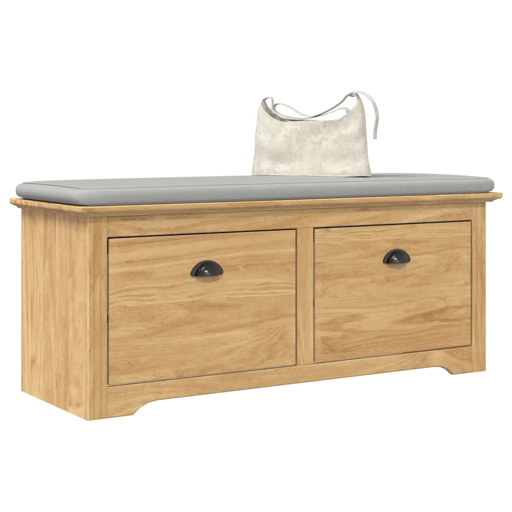 Panchina per corridoio BODO Marrone miele 118 x 40 x 50 cm 42023475
