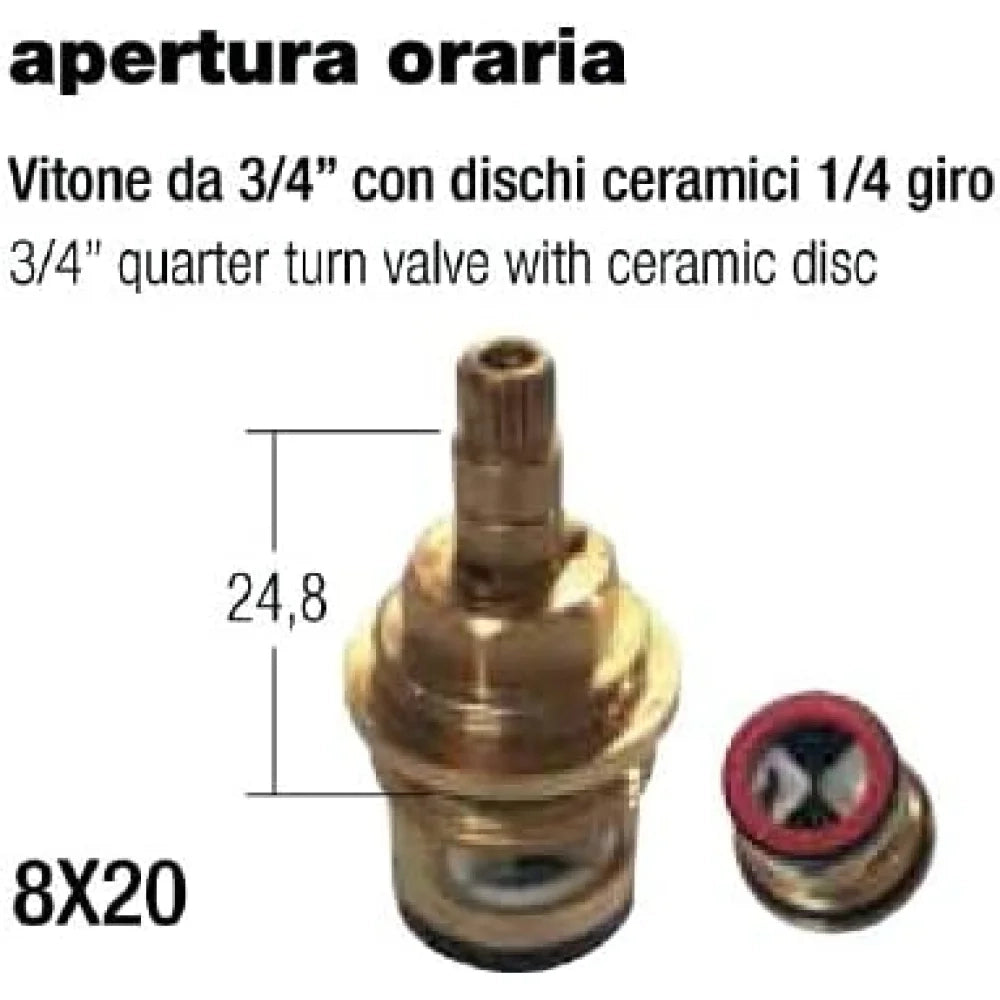 Vitone 3/4  ceramico 90 h.25,5 p aini 53cc5813/4s25