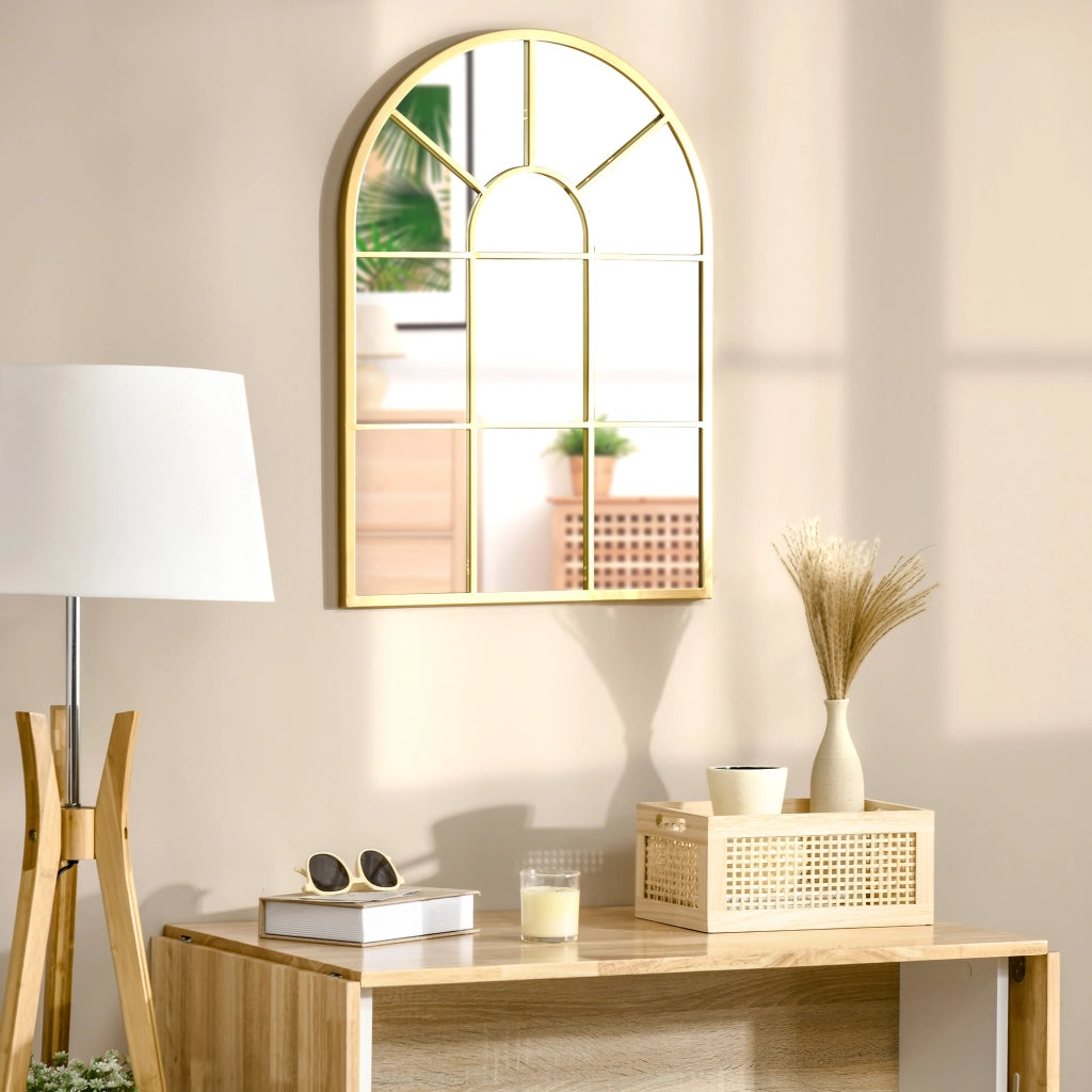 Specchio a Parete Arco Moderno ¨C zephmum ¨C Oro, 70x50 cm