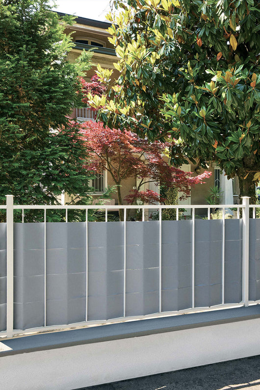 Telo di Occultazione Striscia Soft Verdemax 20x350 cm in PVC Resistente a UV Grigio