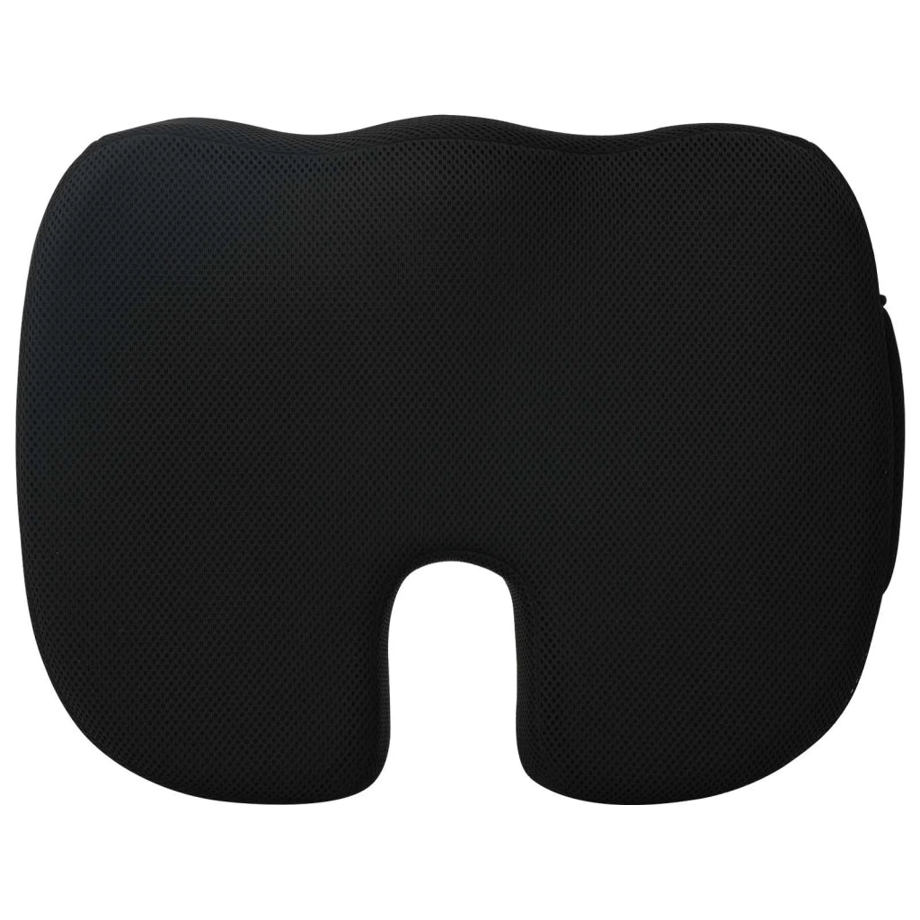 Cuscino per la seduta Nero 47 x 36,5 x 8 cm Schiuma Memory
