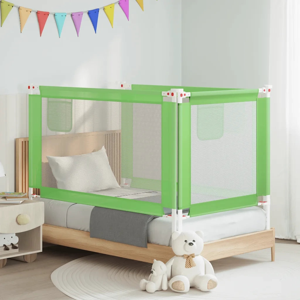 Sponda Letto di Sicurezza per Bambini Verde 140x25cm in Tessuto cod mxl 73054