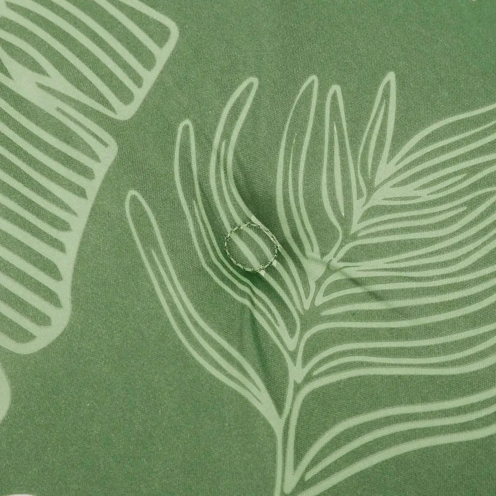 Cuscini per Sedia 6 pz Motivo a Foglie 50x50x4 cm in Tessuto 361091
