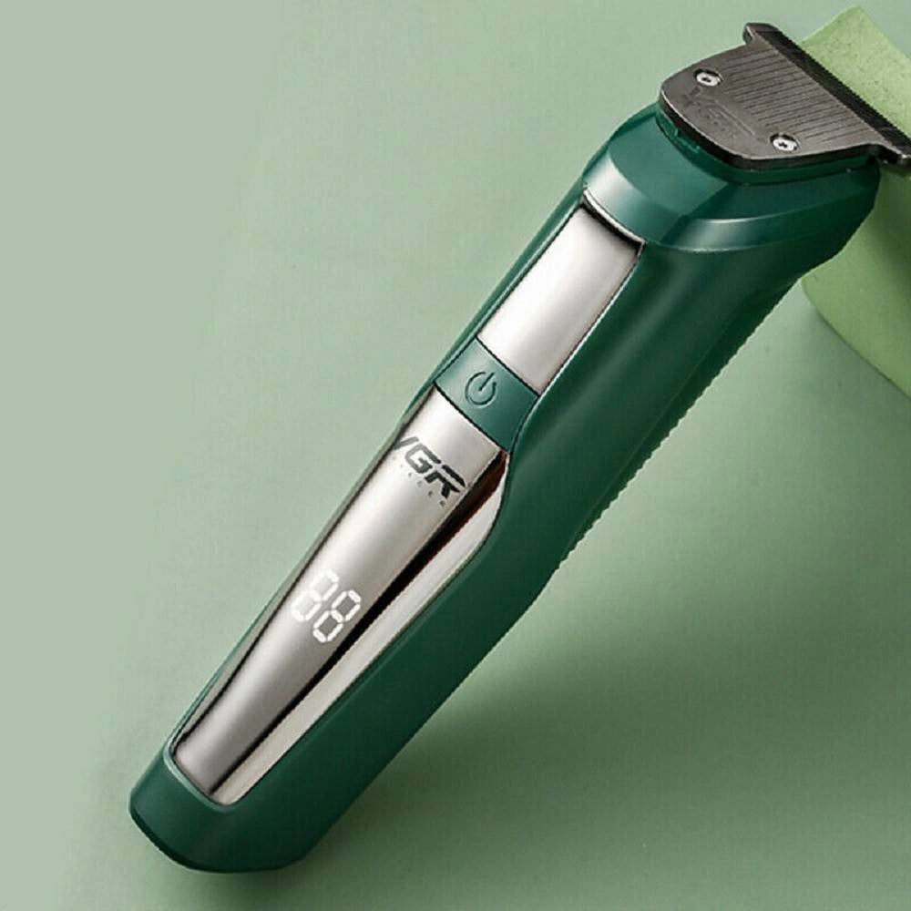 Trade Shop - Trimmer Elettrico Display Led Tagliacapelli Barba Senza Fili Impermeabile V-292 -