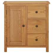 Credenza | Madia | Buffet da pranzo | Armadio da pranzo 70x35x75 cm Legno Massello di Rovere