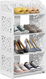 Quadri PVC per scarpe per soggiorno e camera da letto - Bianco - 157 x 91 x 28 pollici