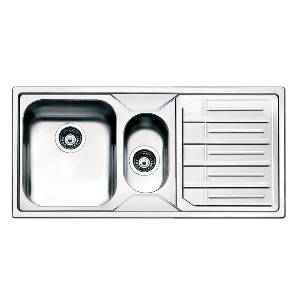 Lavello semifilo inox 100x50 cm