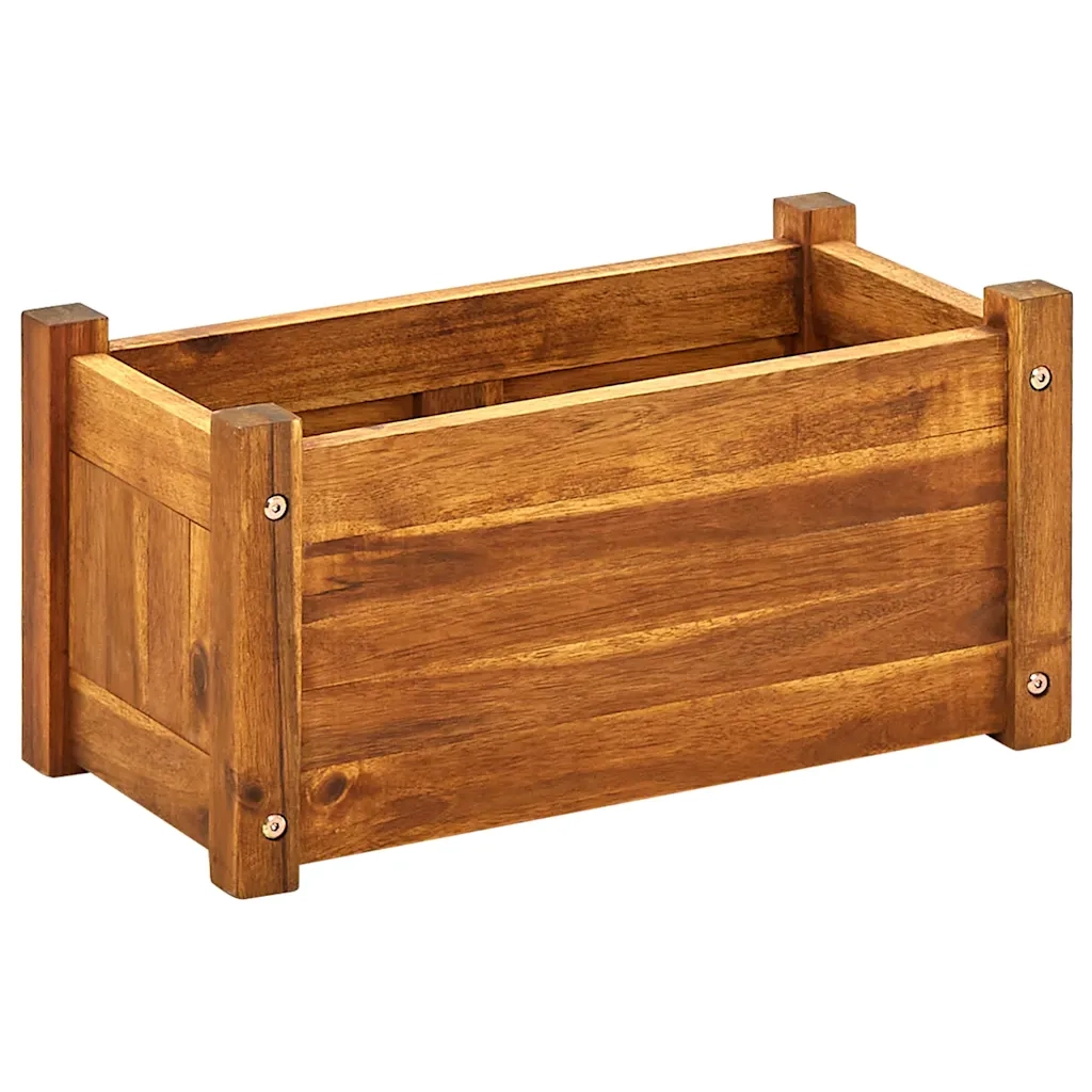 Fioriere | Cassetta per fiori | Letto Rialzato da Giardino in Legno di Acacia 50x25x25 cm