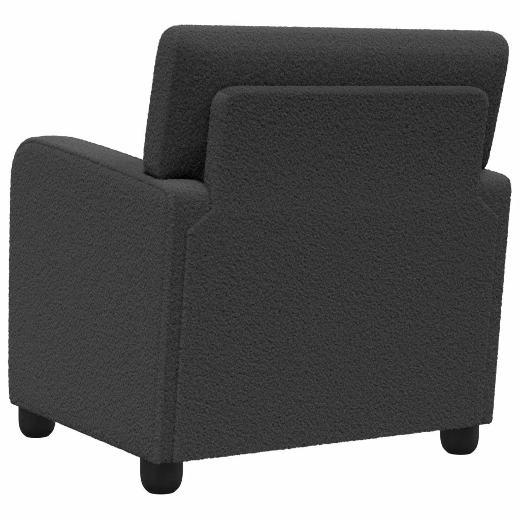 Poltrona Grigio Scuro Pelliccia sintetica di agnello 42043409