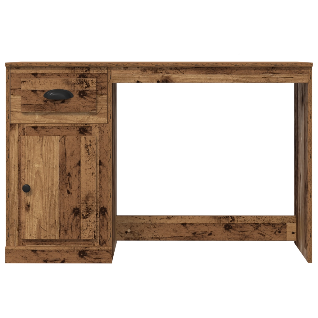 Scrivania  con ripostiglio in legno antico 50x115x75 cm in legno ingegnerizzato