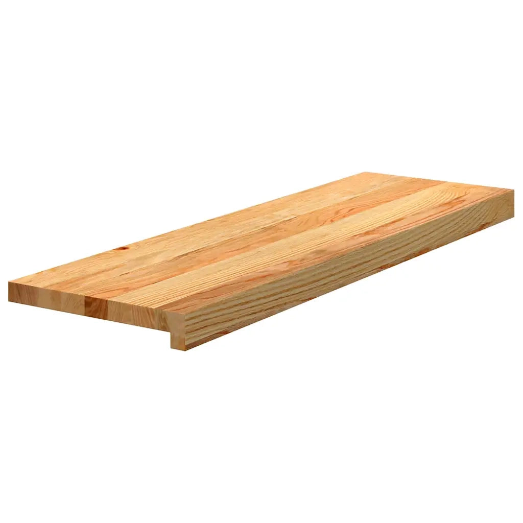 vidaXL Gradini 2 pz Marrone Chiaro 80x30x2 cm Legno Massello Rovere