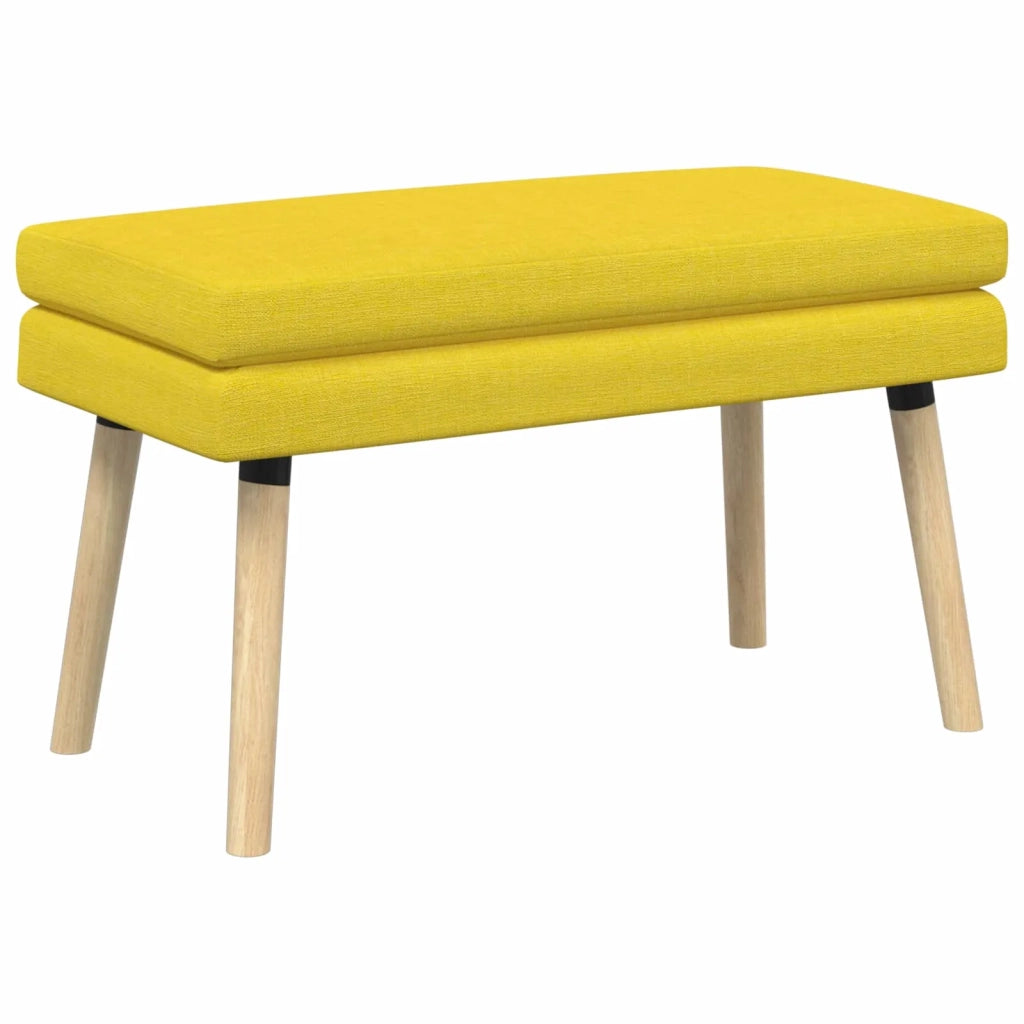 Panchina a doppio strato Giallo Chiaro 80 x 40 x 47 cm Tessuto 42038441
