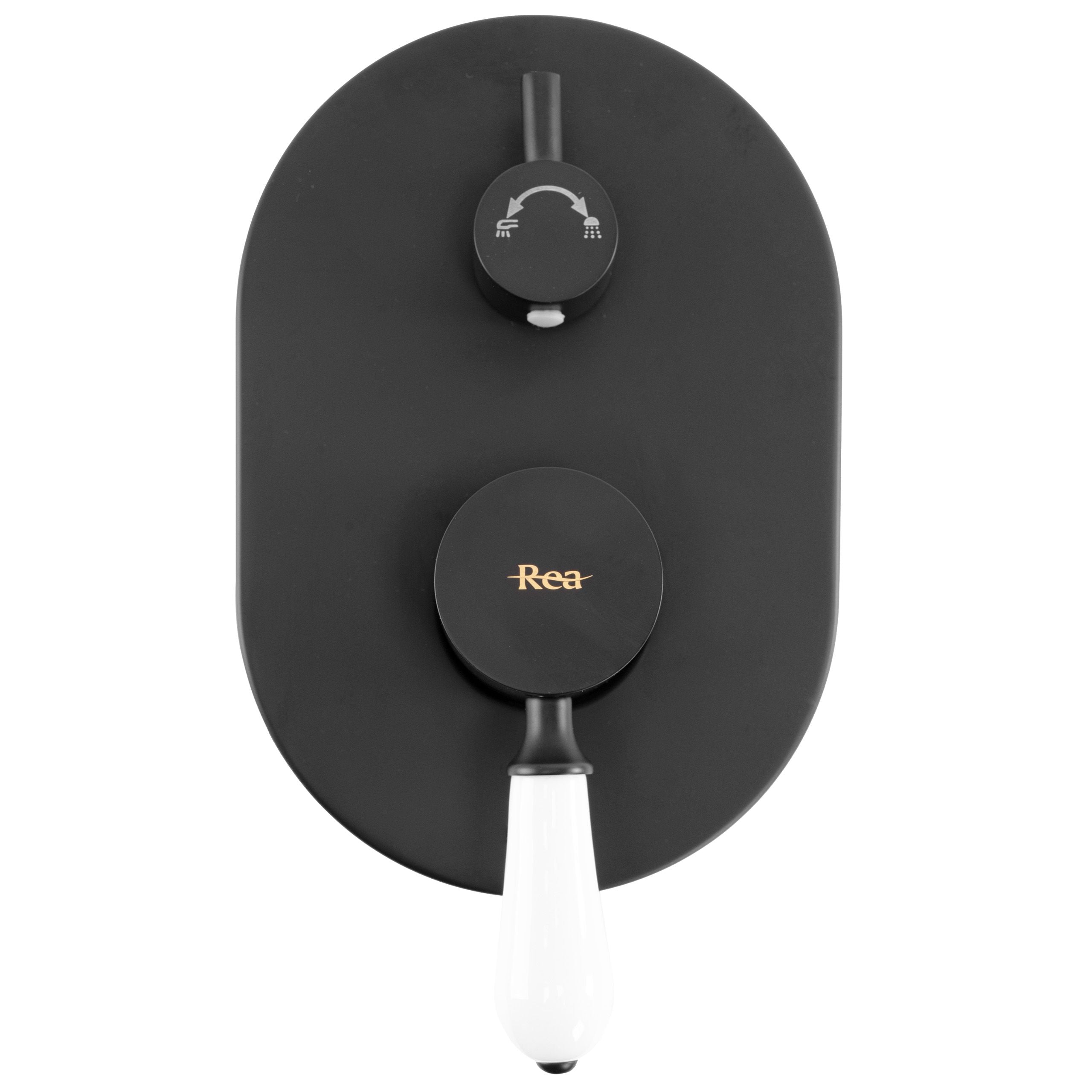 Set Doccia Da Incasso Rea Serra Black + Box