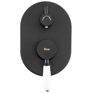 Set Doccia Da Incasso Rea Serra Black + Box