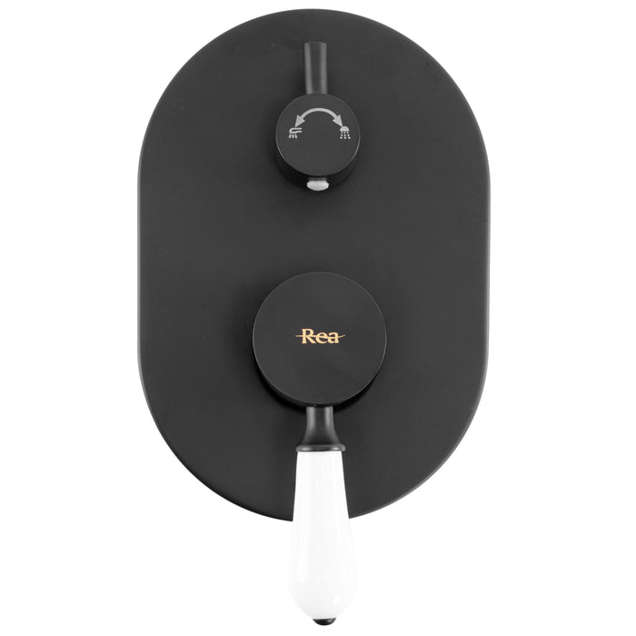 Set Doccia Da Incasso Rea Serra Black + Box