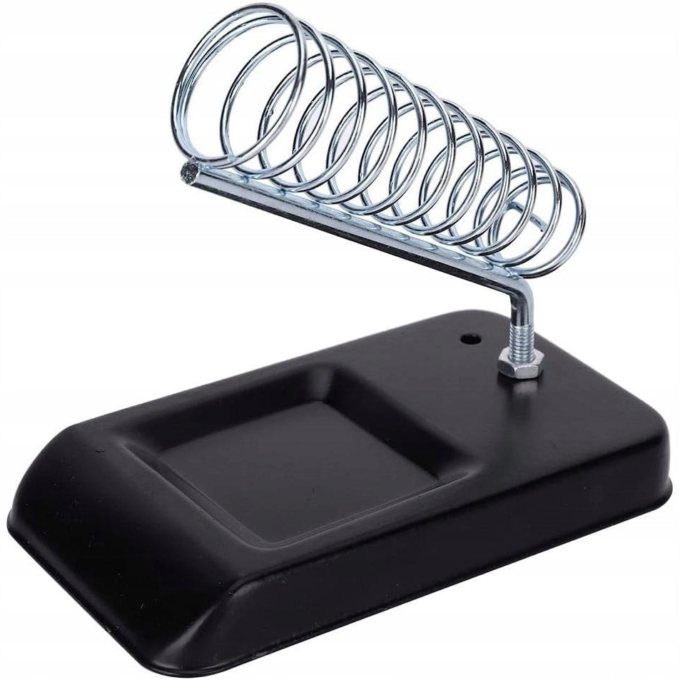 Supporto Universale per Saldatore con Spugna – Metallo Resistente | Dimensioni Base 127,5 x 64 mm