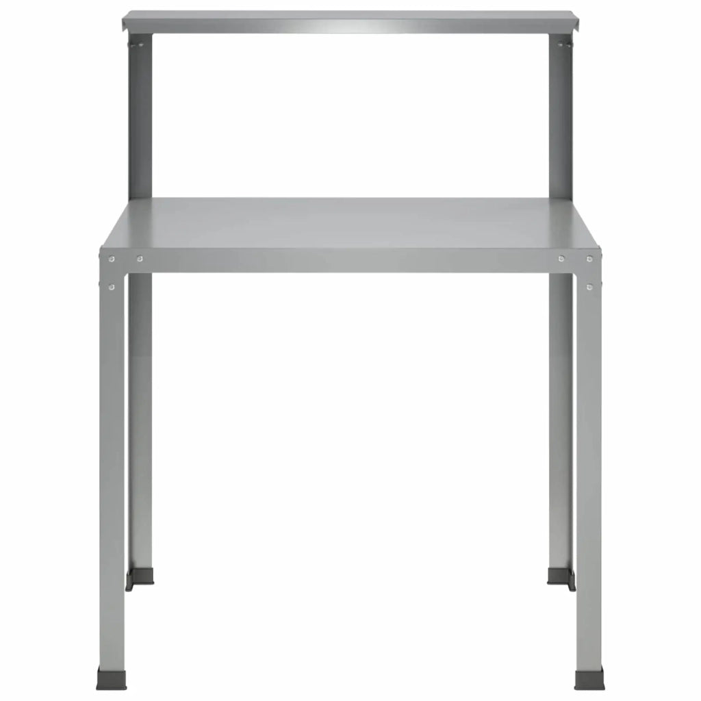 Tavolo da rinvaso 60 x 50 x 104 cm Acciaio zincato Argento 8014916