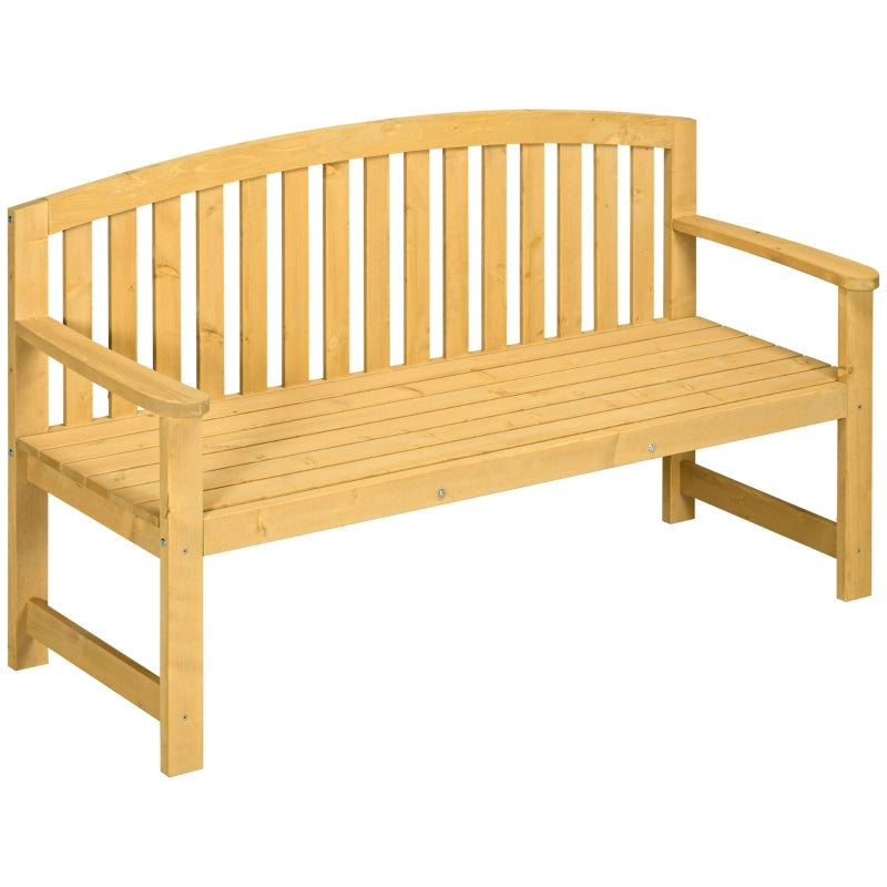 SEDIA DA GIARDINO 2 posti 143x51x85 cm Legno di abete Arancione