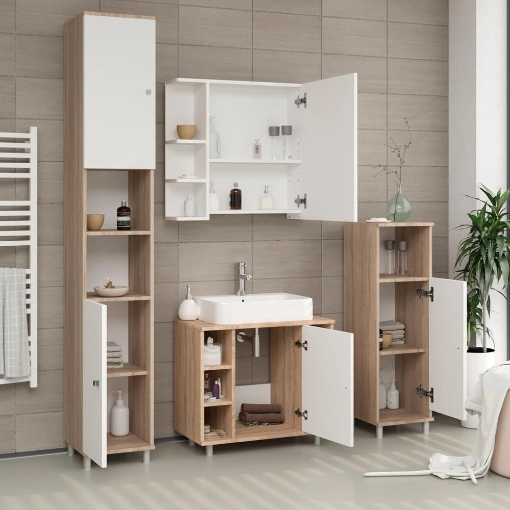 Mobile lavabo Vicco Mobile bagno Fynn in rovere mobile bagno sonoma Mobili bagno