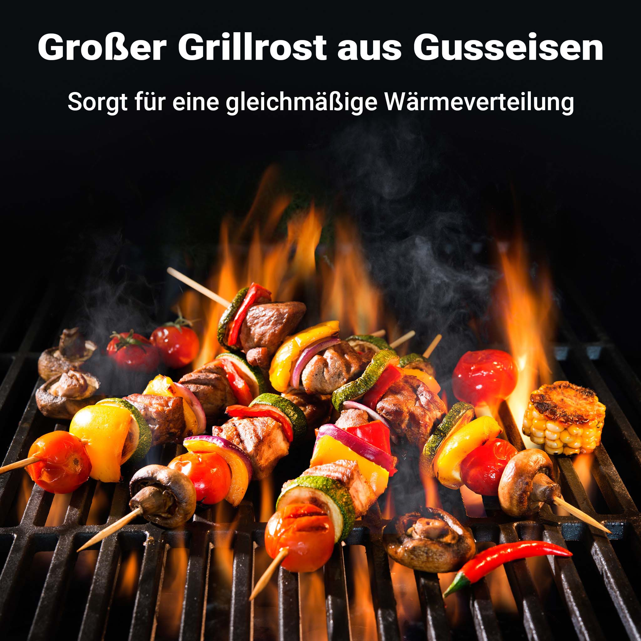 Griglia in ghisa per camino 30 x 44,5 cm, griglia in ghisa per barbecue a carbone e a gas, piastra in ghisa per carne, pesce, verdure