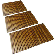 Set 3 tappetini da bagno 80 x 50 cm acacia 02_0005795