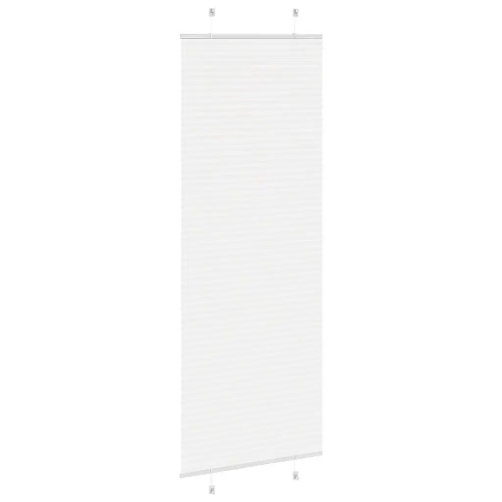 Tenda Plissettata Bianca 75x200 cm Larghezza Tessuto 74,4 cm 4015512