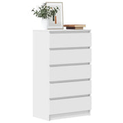 Cassettiera Bianca 60x36x103 cm in Legno Multistrato 823016