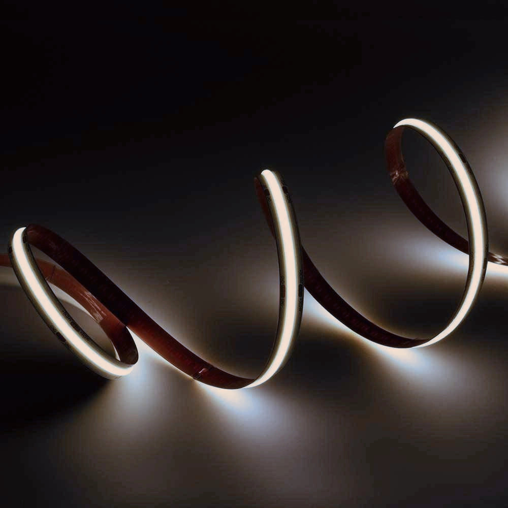 STRISCIA LED COB DA 5 METRI 24V 13W A METRO STRIP ALTA LUMINOSITA LUCE BIANCA NATURALE 4000K