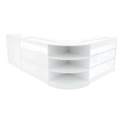 Set Banconi Bianco Hyperion LED K1200 B1200 LM60 TB60 con Serrature e Vetrina