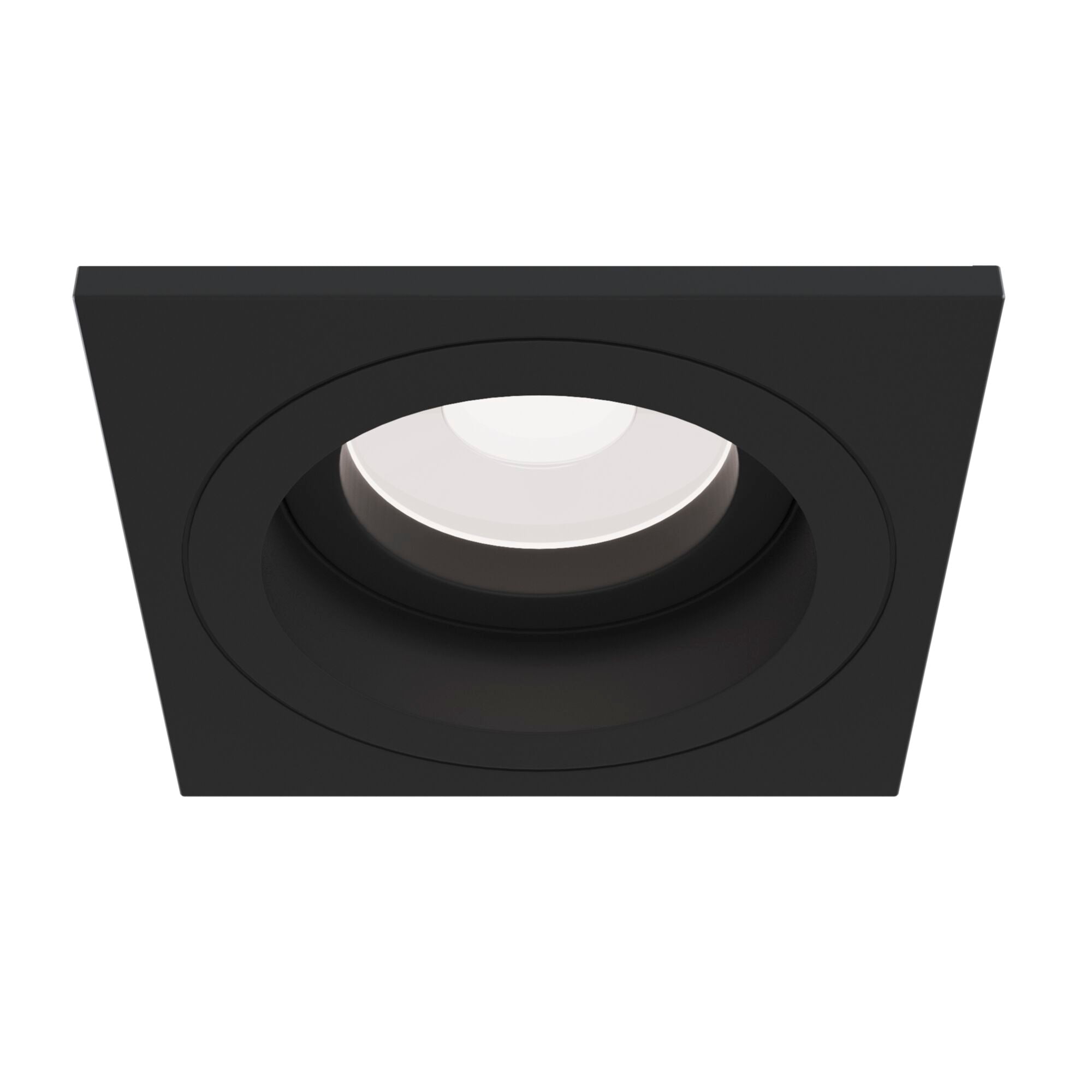 Faretto da incasso Downlight in Alluminio Atom Nero