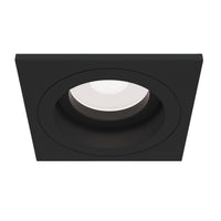 Faretto da incasso Downlight in Alluminio Atom Nero