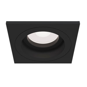 Faretto da incasso Downlight in Alluminio Atom Nero