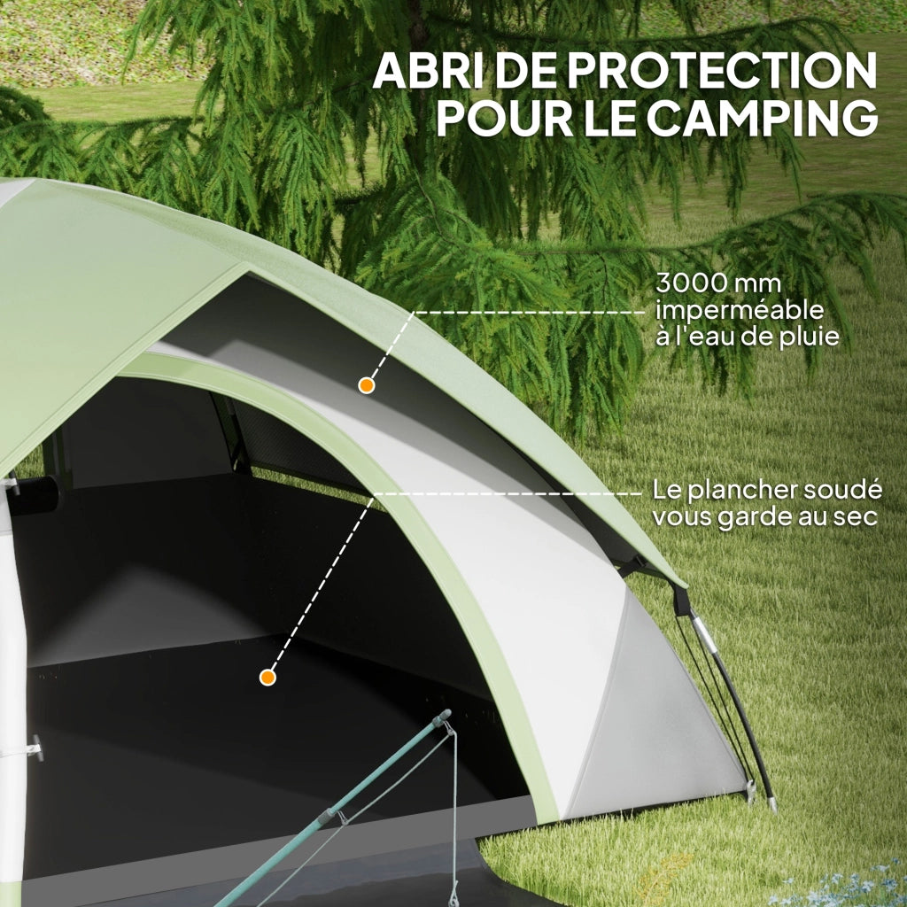 Tenda da Campeggio ¨C zephmum ¨C 3-4 Stagioni 3000mm Impermeabile Grigio