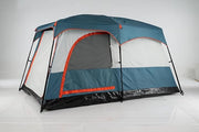 Tenda da Campeggio con Divisorio, Tenda a Doppio Strato con Telo Antipioggia, Telo in PE, Finestre a Rete, Impermeabile e Antivento, con Borsa