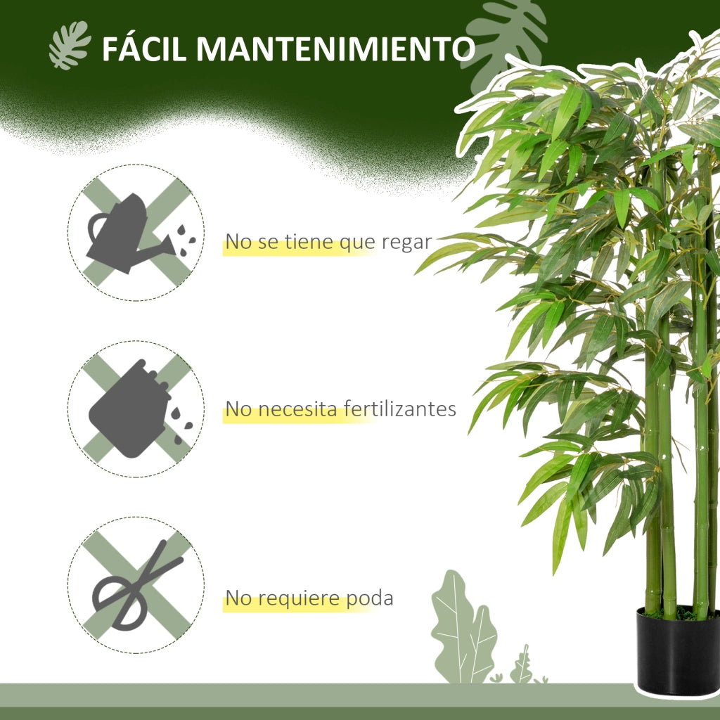 Bamb¨´ Artificiale Verde per Interni con Vaso ¨C zephmum ¨C 140 cm