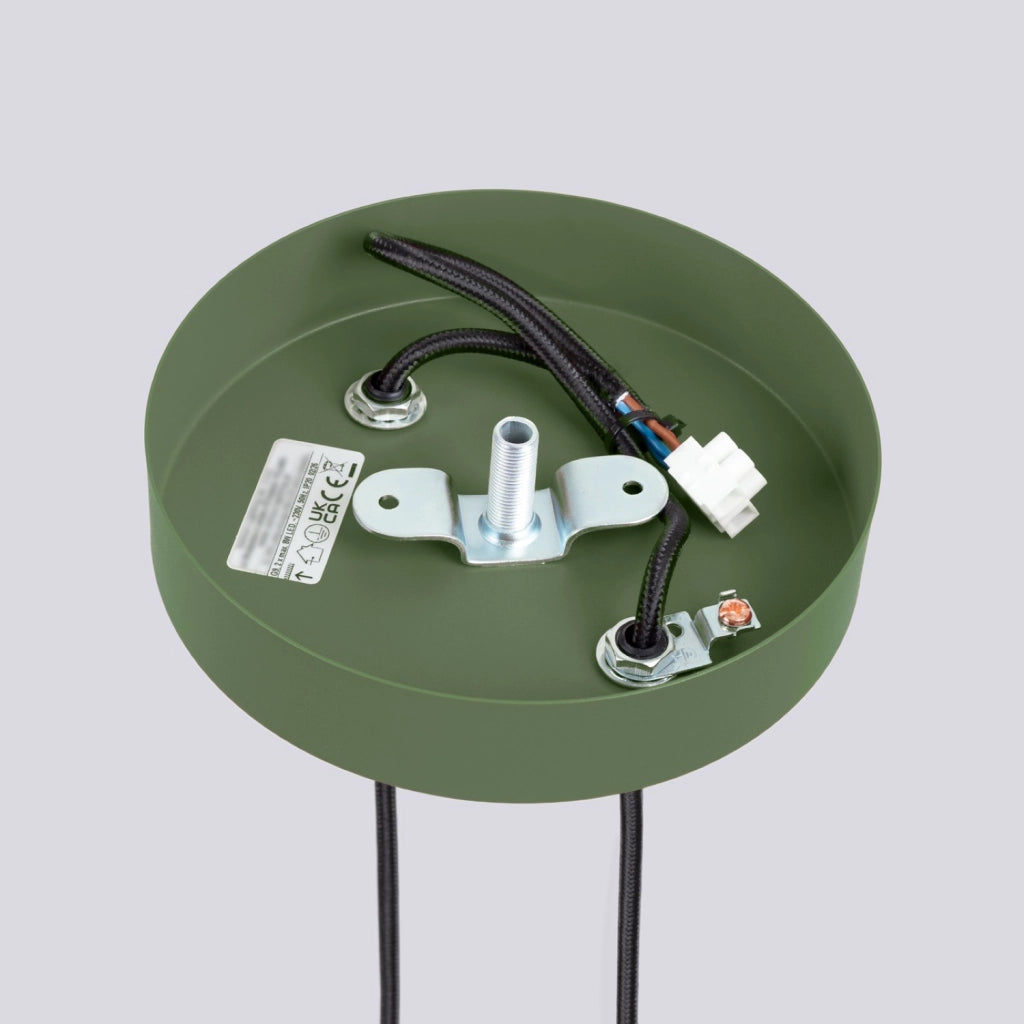 Lampada a sospensione HALO 2P verde oliva