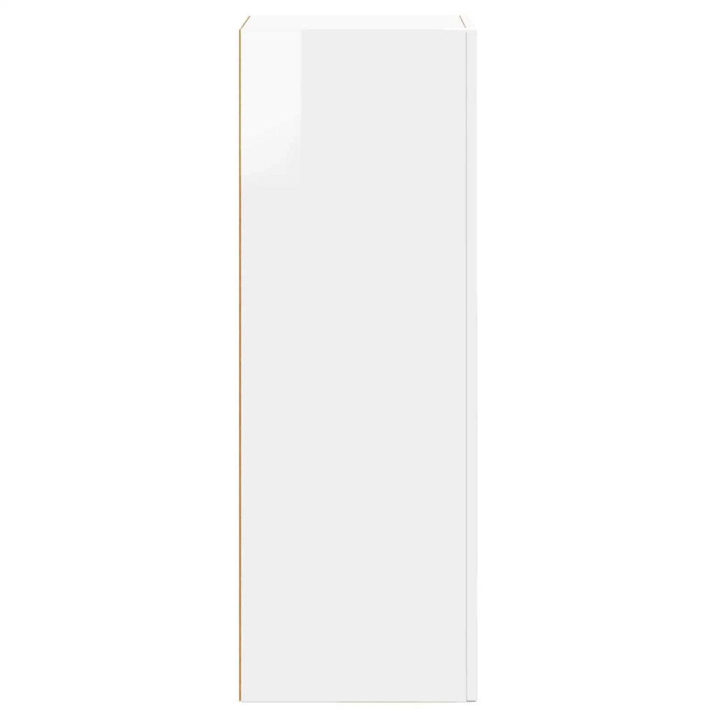 Credenza-Buffet-Armadio da cucina Bianco Lucido 40 x 35 x 100.5 cm Legno multistrato