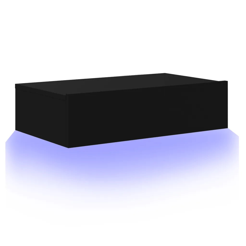 Mobile Porta TV con Luci LED Nero 60x35x15,5 cm 842888