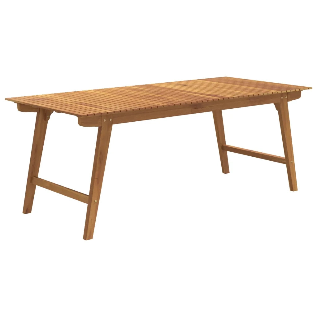 Tavolo da Giardino 200x90x75 cm Legno Massello di Acacia 363311