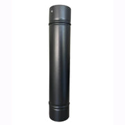 Tubo per Stufa a Legna in Lamiera porcellanata per Canna Fumaria Nero 10x100H cm